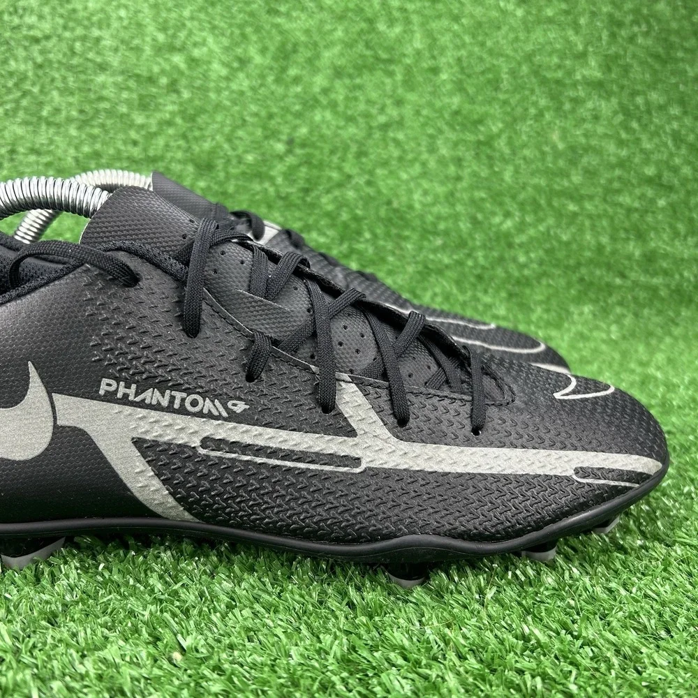 Nike Phantom GT2 Club Mg Soccer Cleats Black Iron Grey DA5640-004‎ Men's 9 Boots